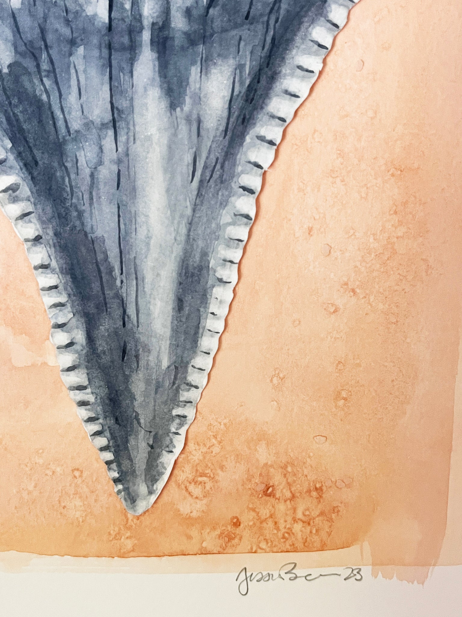 Shark's Tooth Painting