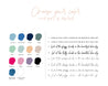 silhouette colors and font choices for customization